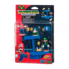 Mini Juego Balanceo con 4 Figuras Mario Bros