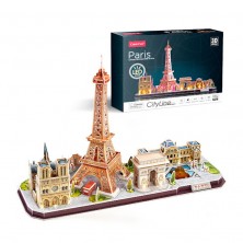Puzle 3D City Line París LED