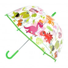 Paraguas Transparente Burbuja Crazy Dino