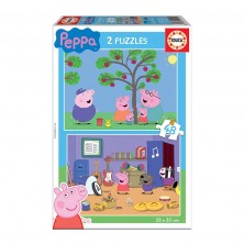 Peppa Pig Puzzles 2x48