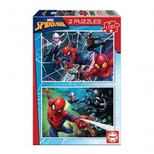 Puzle 2 x 100 Piezas Spiderman