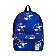 Mochila Azul Dinosaurios 39x29 cm