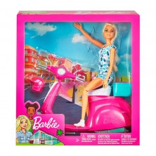 Muñeca Barbie con Scooter