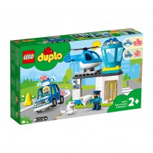 Lego Duplo Comisaría Policía con Helicóptero 10959