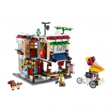 LEGO 31131 Creator 3en1 Restaurante de Fideos del Centro, Casa de Juguete,  Salón Recreativo o Tienda