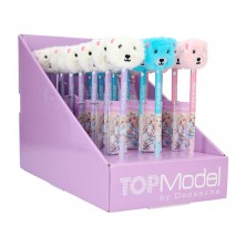 Top Model Lápiz con Figura Oso Surtido
