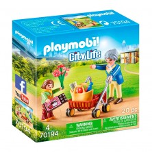 Playmobil Abuela con Niña 70194