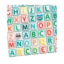 Pegatinas letras abecedario en relieve (300) - Djeco
