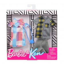 Pack 2 Vestidos Barbie y Ken Surtido