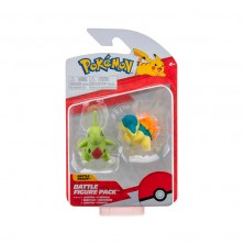 Pack 2 Figuras Larvitar y Cyndaquil Pokémon