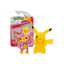 Pack 2 Figuras Pikachu y Aipom Pokémon