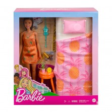 Muñeca Barbie + Muebles Baño y Accesorios