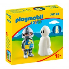Playmobil 1.2.3 Caballero con Fantasma 70128