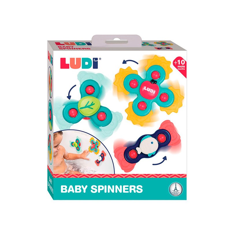 Juguetes Giratorios Spinner Con Ventosas Para Bebés Pack X3