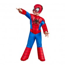 Disfraz Spiderman Pecho Musculoso Preescolar Talla S