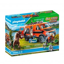 Playmobil Furgoneta Aventura con Oso y Ciclista 70660