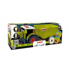 Tractor Claas Infantil con Remolque Luces y Sonidos