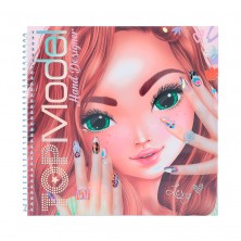 Top Model Cuaderno para Colorear Uñas