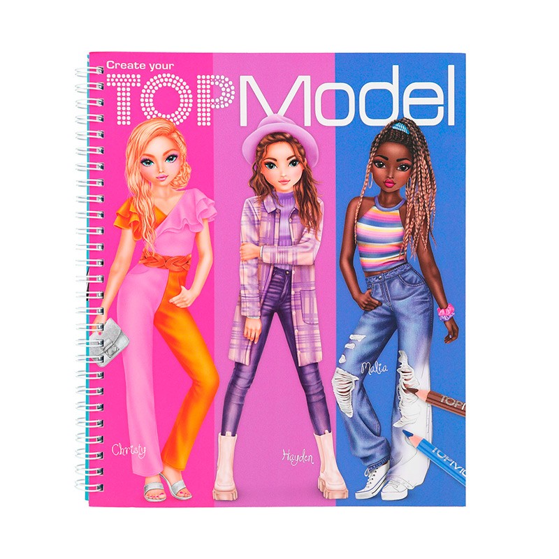 La Tienda Top Model - ¿Aún buscas un cuaderno para colorear? Tengo el ideal  para ti🤩 Ese cuaderno incluye modelos para diseñarles vestidos , pegatinas  y colores😜 #topmodel #dibujo #colorear #niñas #cuaderno #