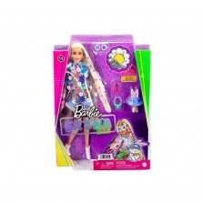 Muñeca Barbie Extra con Vestido de Flores