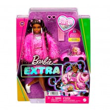 Muñeca Barbie Extra con Vestido Rosa
