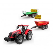 Tractor con 2 Remolques