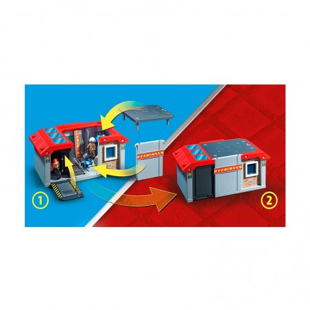 Caserne pompiers transportable - Playmobil® - 71193