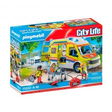 Playmobil Ambulancia con Luz y Sonido 71202