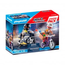 Playmobil Starter Pack Moto Policía y Ladrón 71255