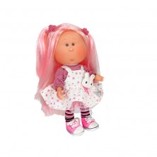 Muñeca Mia Vestido Invierno con Gorro 30 cm rosa