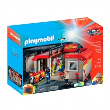 Playmobil Estación Bomberos Portátil