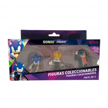 Pack 3 Figuras Sonic 6 cm Surtido