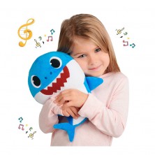 Peluche Musical Tiburón Azul / Rosa con Sonidos Baby Shark