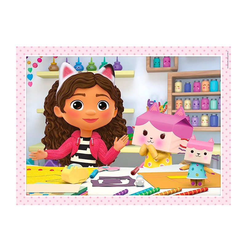 Puzles Progresivos 4 en 1 Gabby's Dollhouse de Clementoni