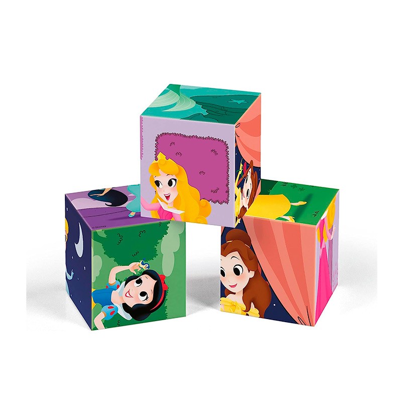 Puzle 12 Cubos Disney Princess de Clementoni