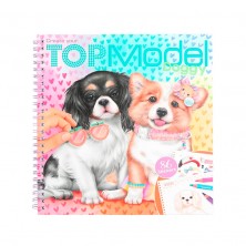 Top Model Cuaderno Colorear Perritos