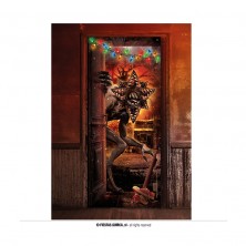 Decoración Puerta Monstruo 80 x180 cm