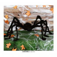 Araña Negra Gigante con Luz 150 cm