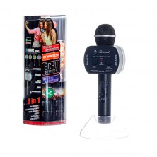 Micrófono Karaoke Negro con Luz