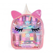 Mochila Unicornio con Accesorios Maquillaje