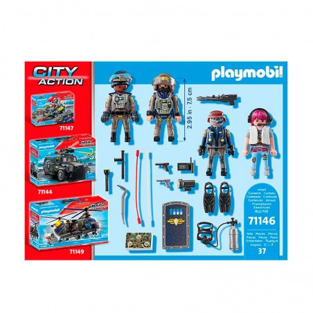 Playmobil City Action - SWAT Figure Set - 71146 - 37 Parts