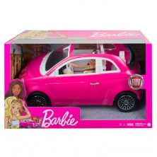 Coche Fiat con Barbie Rubia
