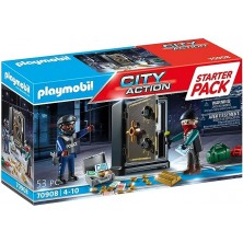 Playmobil Starter Pack Caja Fuerte Ladrón y Policía 70908