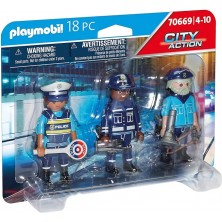 Playmobil Set 3 Figuras Policía 70669
