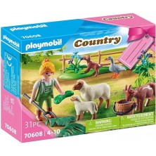 Playmobil Cuidadora Ovejas y Cabras 70608