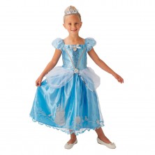 Disfraz Cenicienta Deluxe con Corona Talla L