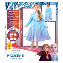 Disfraz Deluxe Elsa con Capa Talla XL