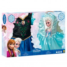 Disfraz Anna + Elsa en Caja Talla L
