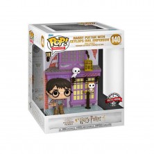 Funko Pop Figura Deluxe Harry Potter con Emporio Lechuza