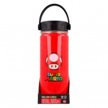 Botella Acero Inoxidable con Asa Mario Bros 530 ml